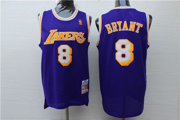 Men 2017 NBA Los Angeles Lakers #8 Kobe Bryant purple nike jersey